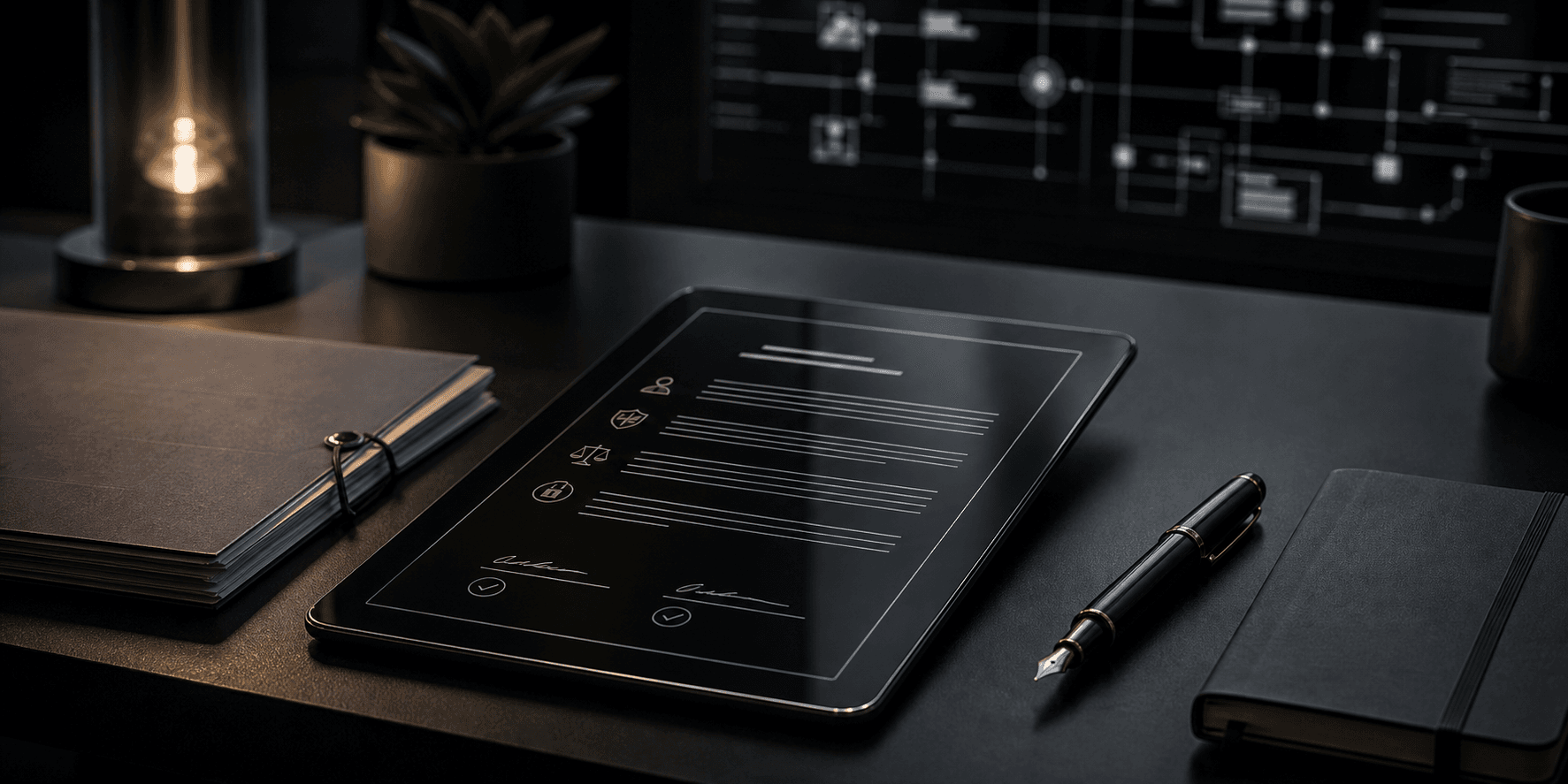 Ranveer terms of service visual with professional documents and system architecture patterns
